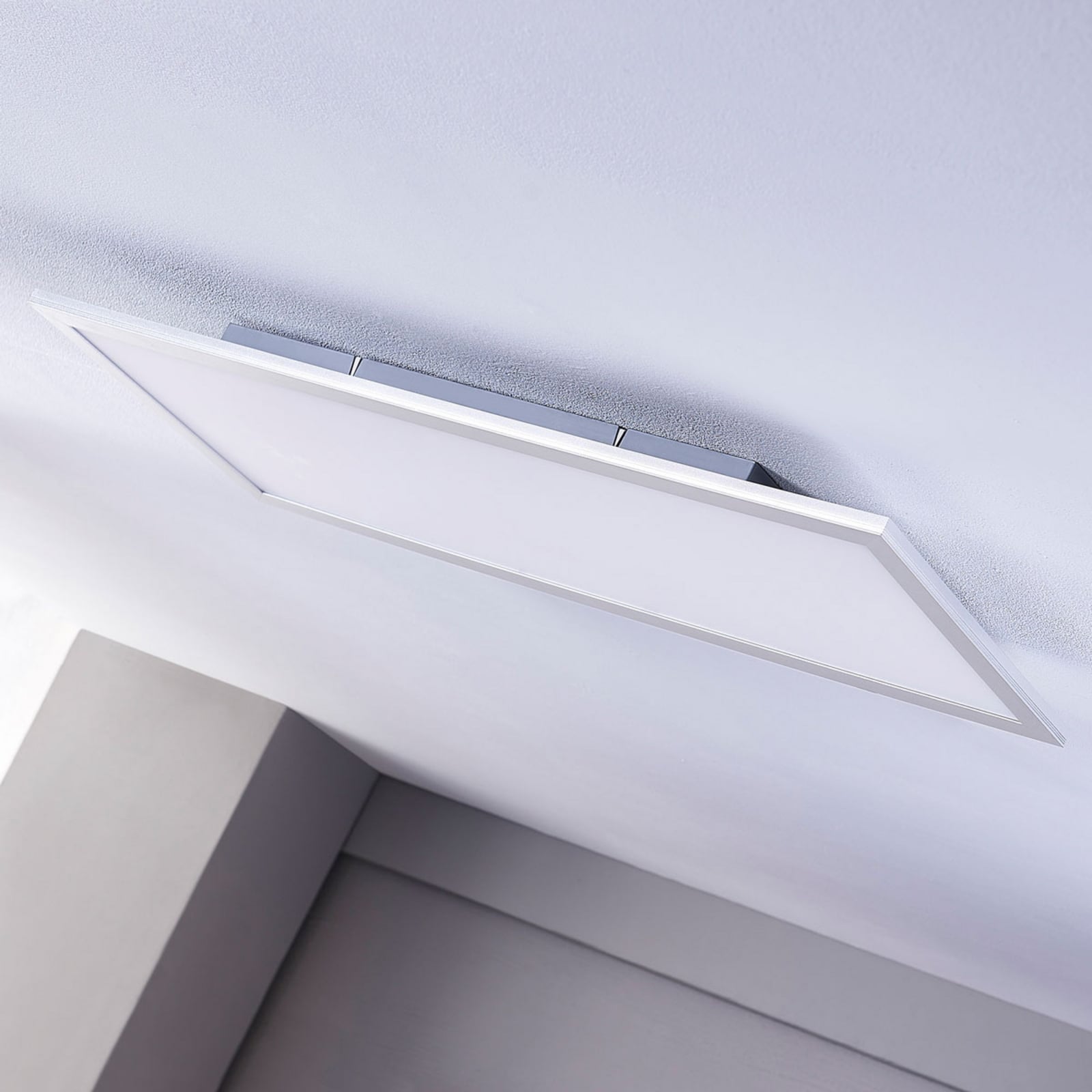 Lindby Deckenleuchte LED Livel Lampe Leuchte silber 4000K 80x30cm IP20 36W - 4251096528374