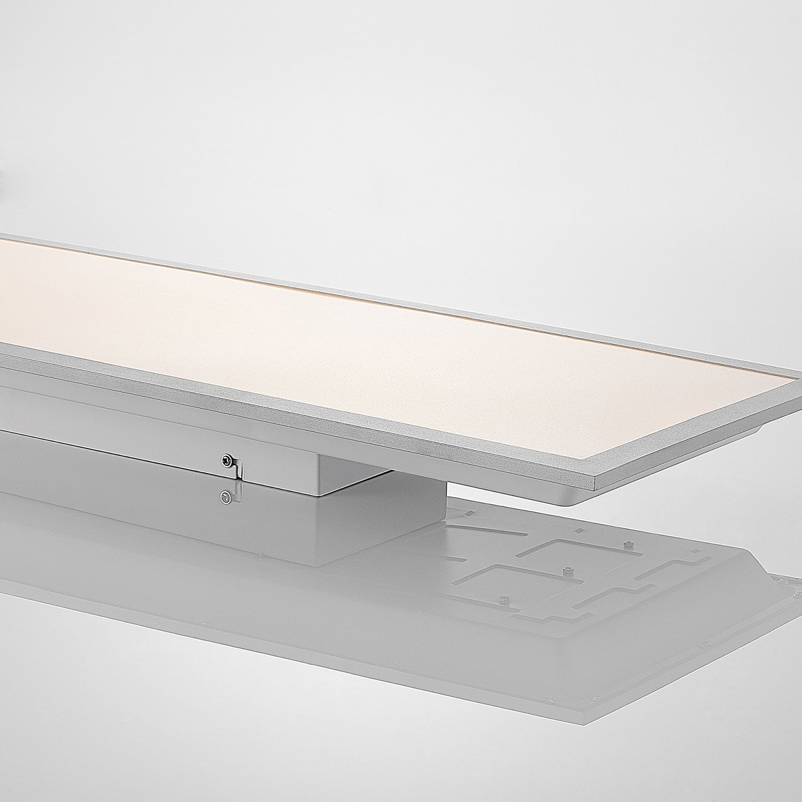 Lindby LED-Panel Stenley dimmbar CCT 3000K-6500K Leuchte 120x30cm silber weiß - 4251096571585