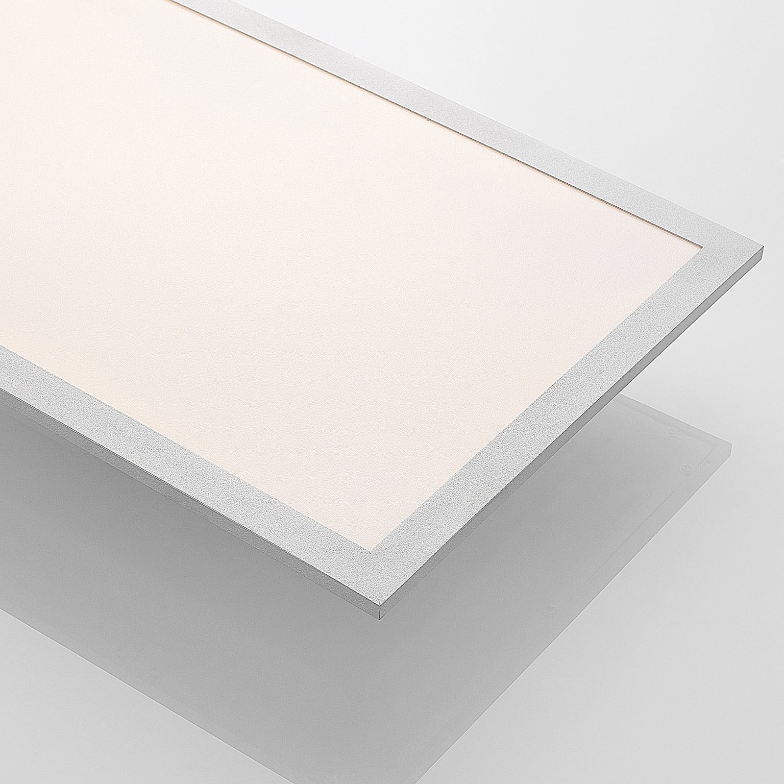 Lindby LED-Panel Stenley dimmbar CCT 3000K-6500K Leuchte 120x30cm silber weiß - 4251096571585