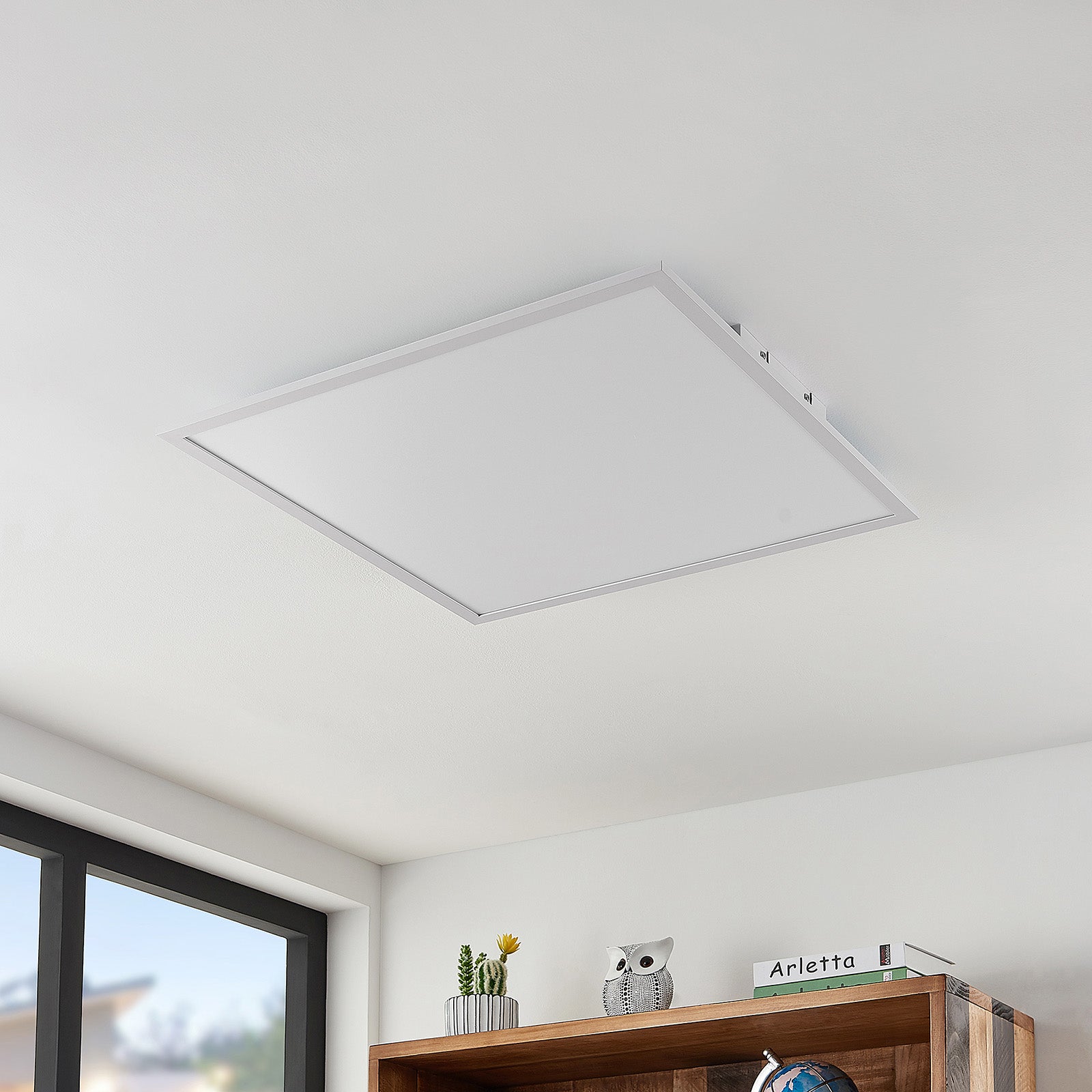 Lindby LED-Panel Quais Deckenleuchte Lampe Leuchte 4000K weiß 60x60cm IP20 - 4251096581584