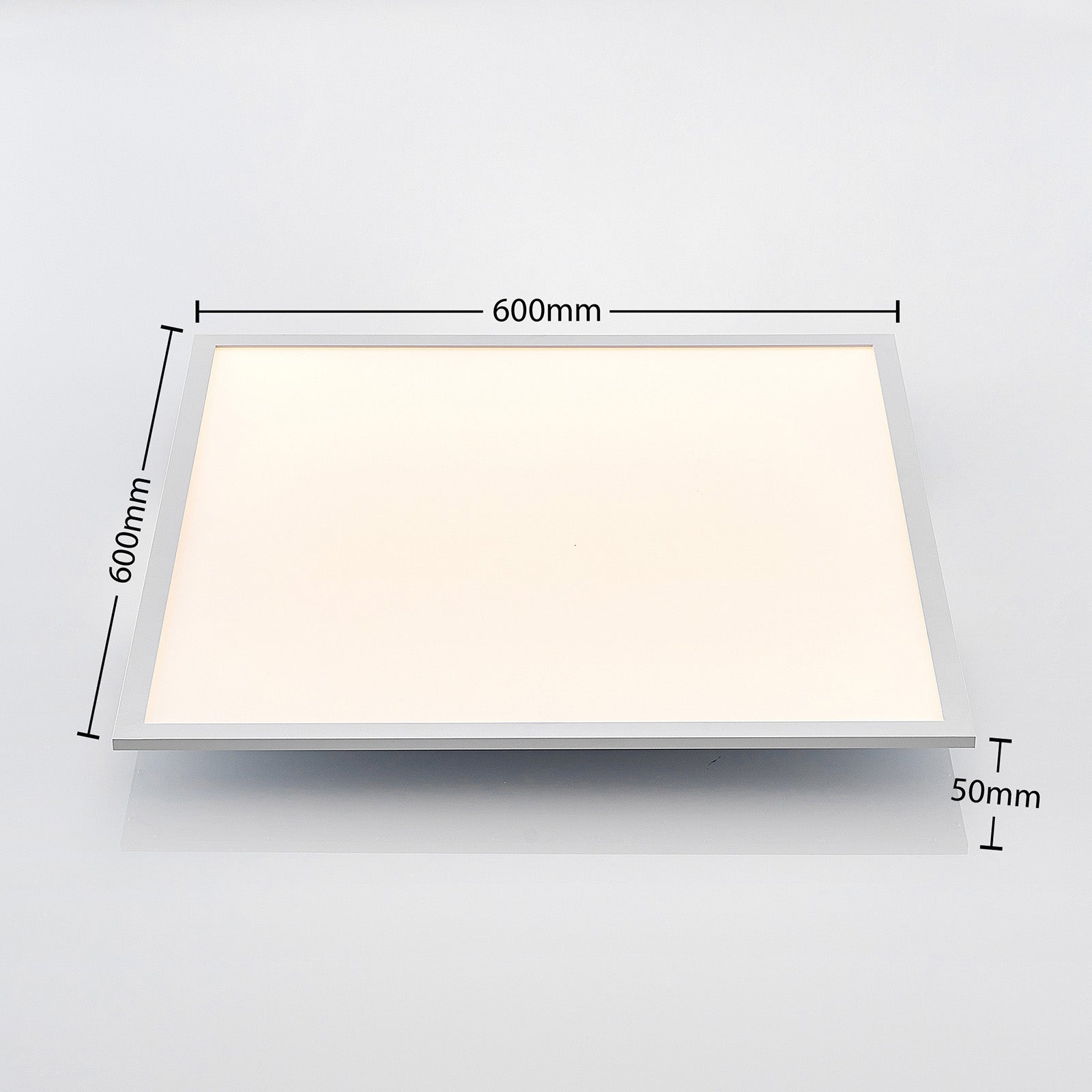 Lindby LED-Panel Quais Deckenleuchte Lampe Leuchte 4000K weiß 60x60cm IP20 - 4251096581584