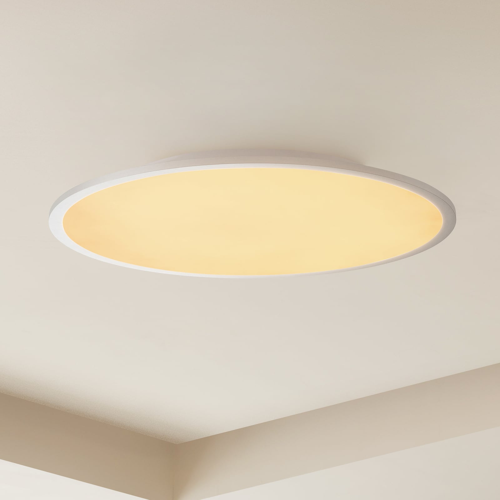 Lindby Deckenlampe Narima LED Leuchte dimmbar CCT 60cm silber 4300lm IP20 - 4251096579727