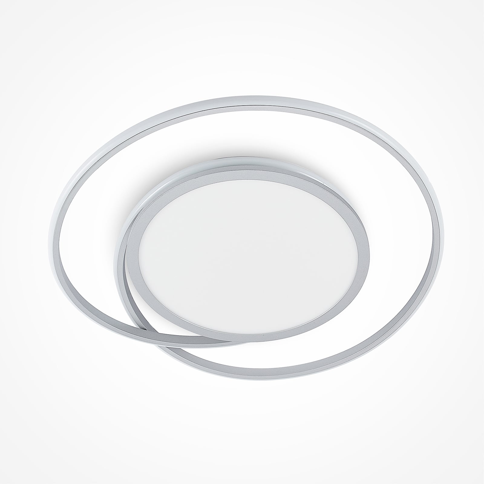 Lucande Deckenlampe Deckenleuchte Noud LED Lampe dimmbar silber Ø40cm - 4251096597660