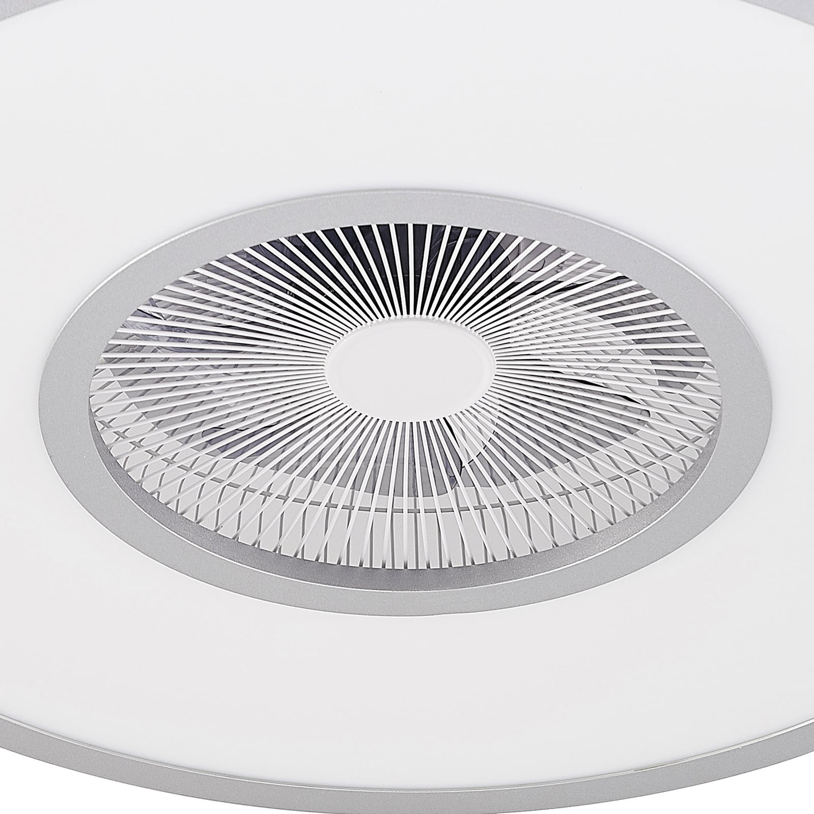 Lindby Deckenventilator Romea LED Ventilator Lampe dimmbar silber Ø60cm 16,5cm - 4251911750270