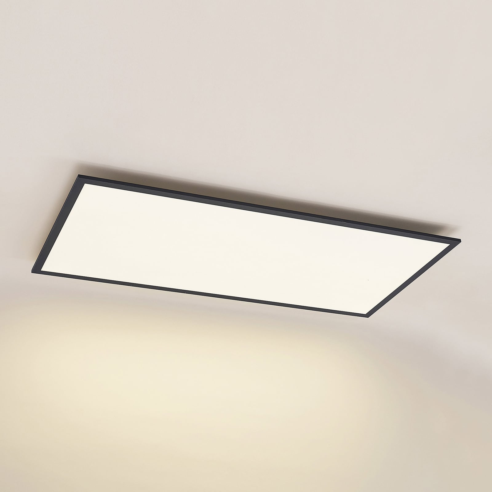 Lindby Deckenleuchte Nelios LED Lampe Leuchte schwarz 120x60cm 4000K IP20 72W - 4251911738674