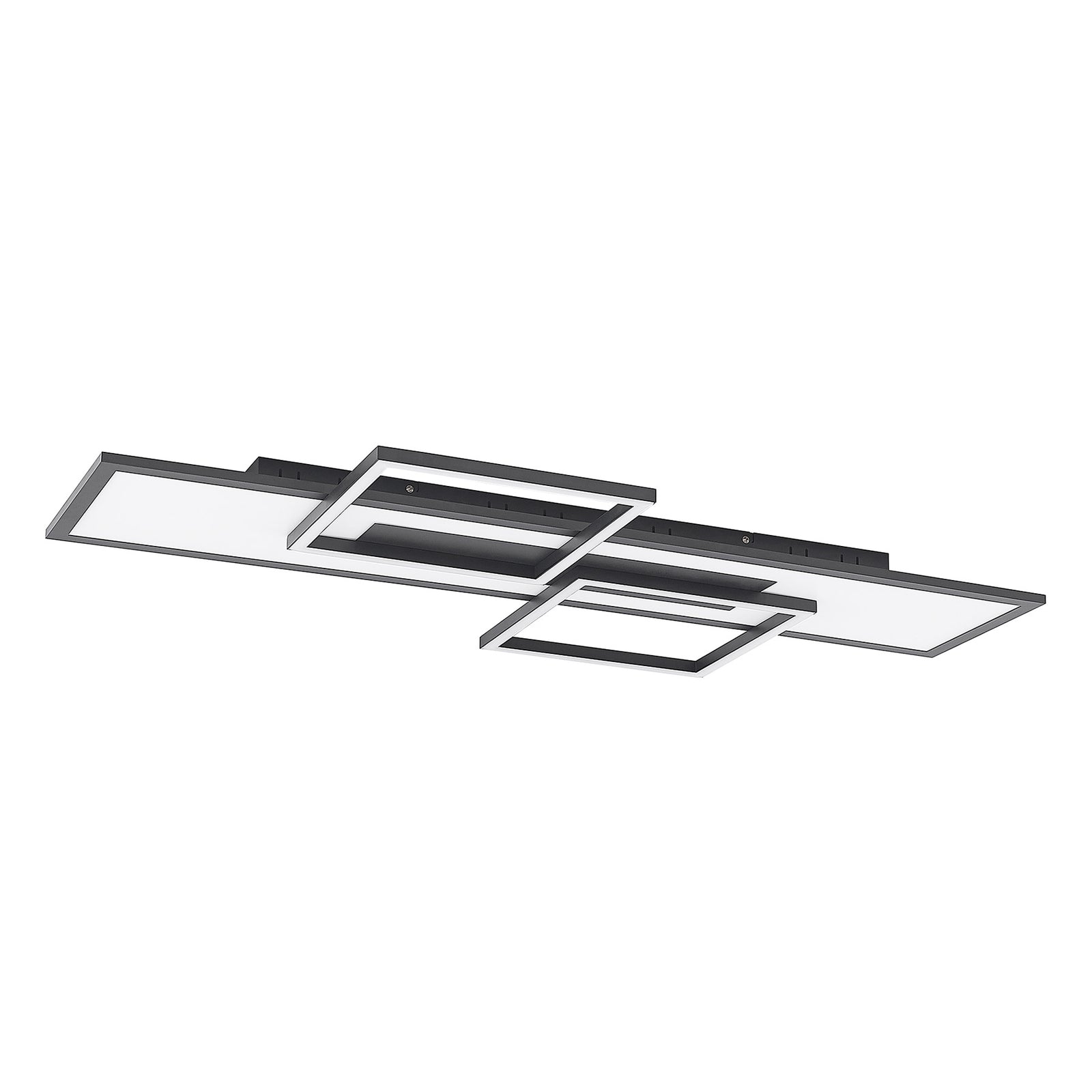 Lucande Narumi LED-Deckenlampe CCT 110cm schwarz dimmbar 2100lm 45W - 4251911730524