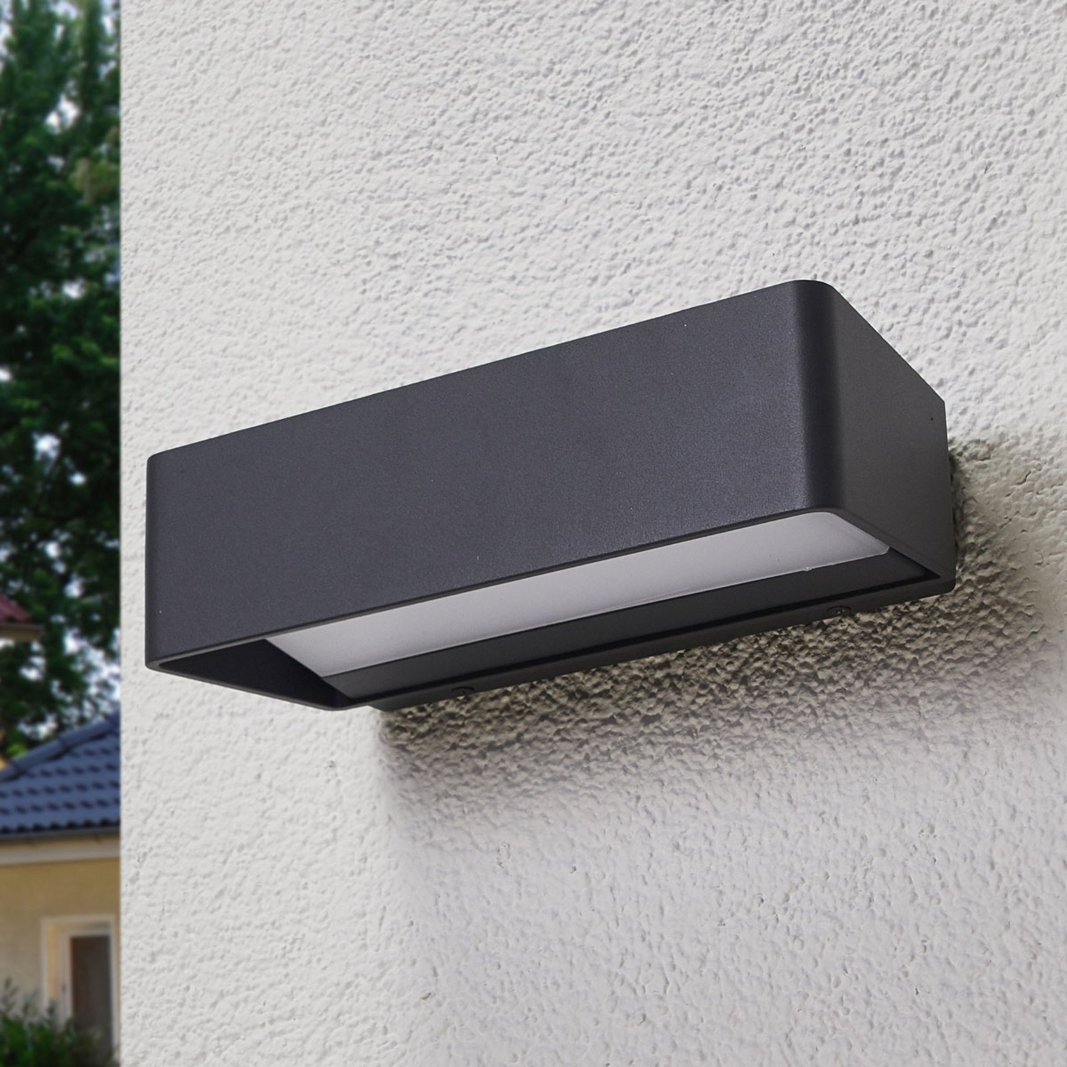Lucande Logan Led Wandleuchte Außenwandleuchte Gartenleuchte Terrassenleuchte  B-Ware