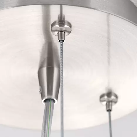 Suspension Blanc, lampe suspendue, plafonnier, lampe, lumière Opalw460, produit de seconde main