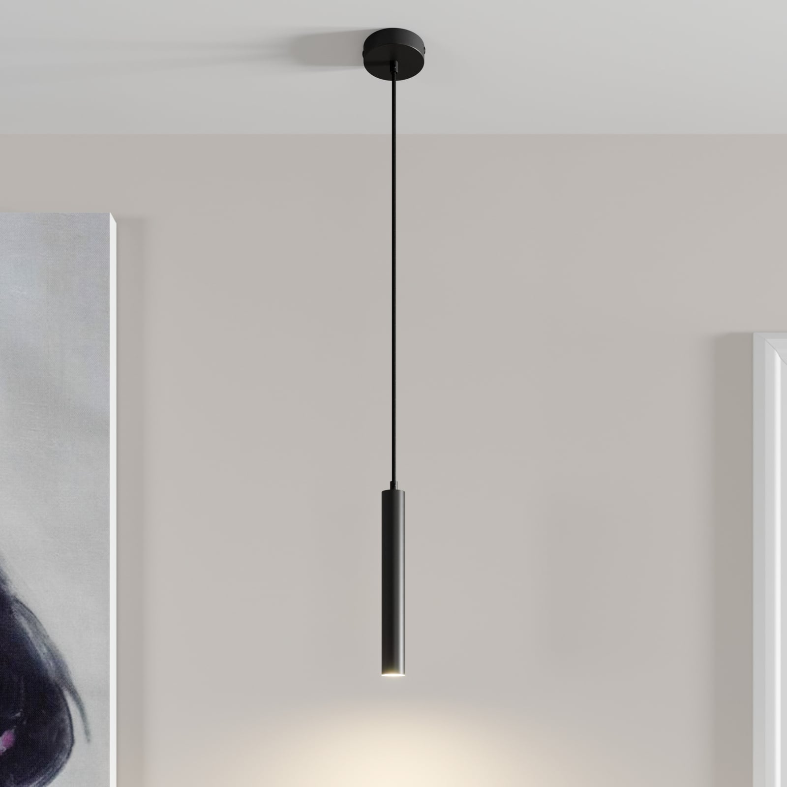 Arcchio Pendelleuchte Hängeleuchte Franka LED warmweiß IK08 1-flg schwarz - 4251096568592