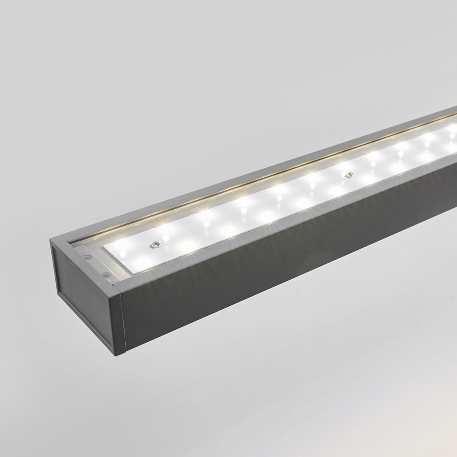 Arcchio Pendelleuchte Jolinda LED Hängelampe silber 118cm Büroleuchte 7970lm - 4251096542455
