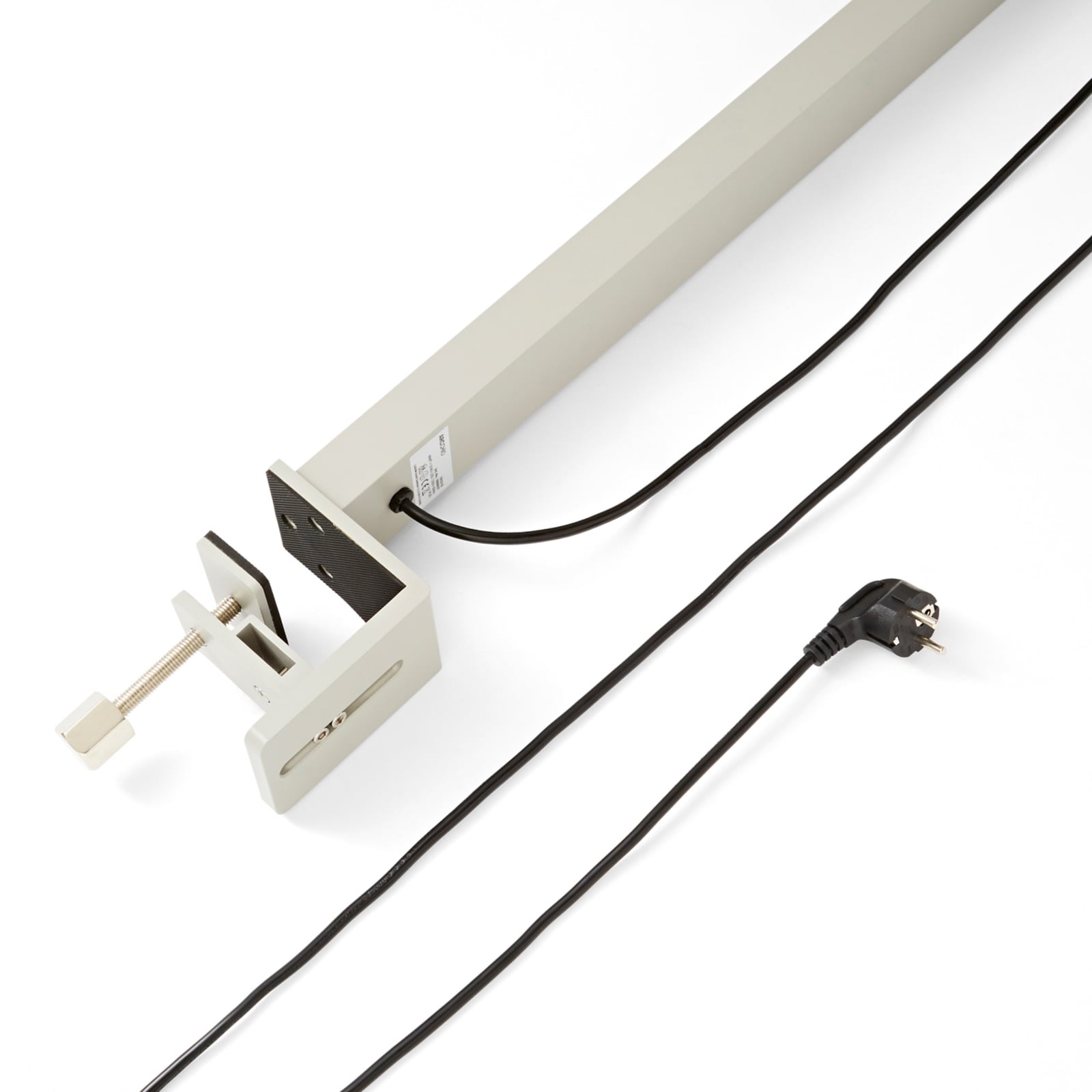 Arcchio LED Büro-Klemmlampe Jolinda dimmbar silber Touchdimmer 105,6x131,4cm - 4251096565553