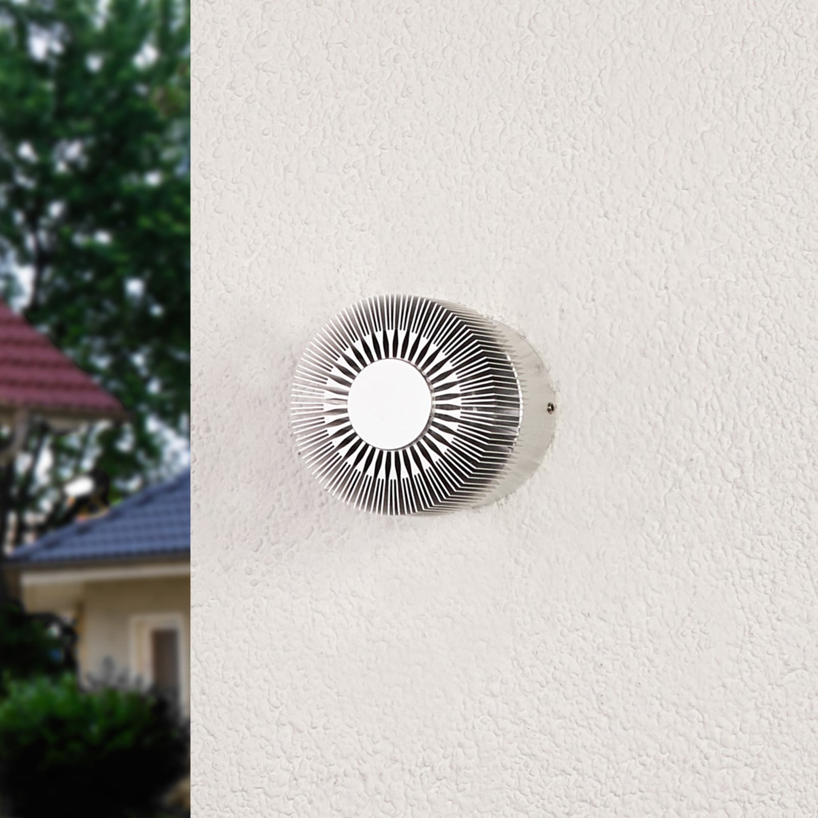 Lucande Außenwandleuchte Lennias LED Wandleuchte Gartenlampe Aluminium 3000K - 4251096512786