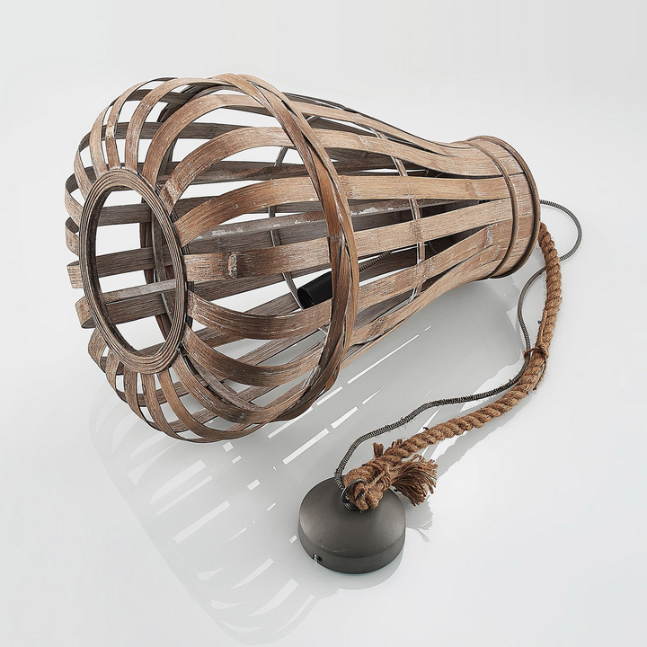 Lindby Haruno Hängeleuchte Aus Rattan 42 Cm Deckenlampe Deckenleuchte Lampe Spot B-Ware