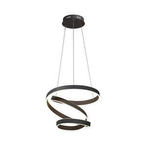 B-Ware Lindby Hängeleuchte Olada LED Pendelleuchte Lampe schwarz Ø51cm 61W 4800Lumen
