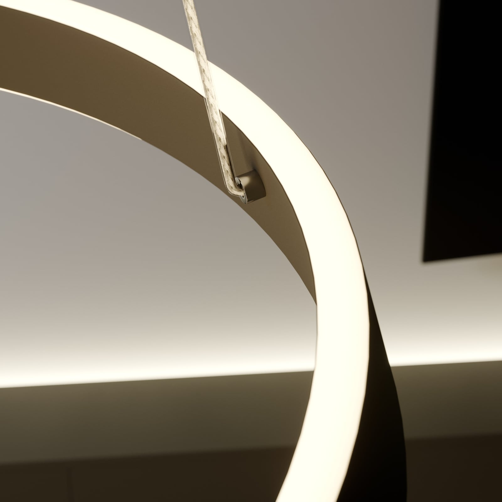 Lindby Hängeleuchte Olada LED Pendelleuchte Lampe schwarz Ø51cm 61W 4800Lumen - 4251096575705