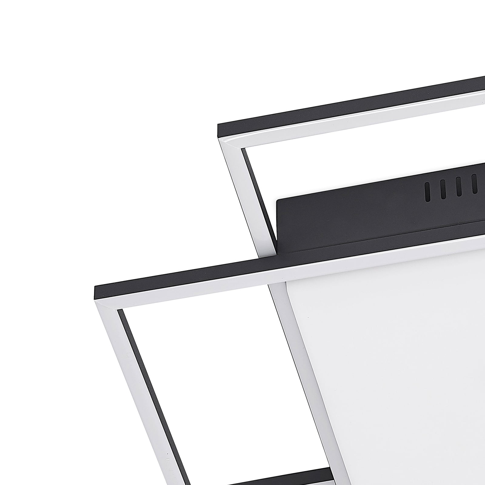 Lindby Deckenleuchte Nelinka LED Lampe Leuchte schwarz Aluminium 60x58,5cm - 4251911725469