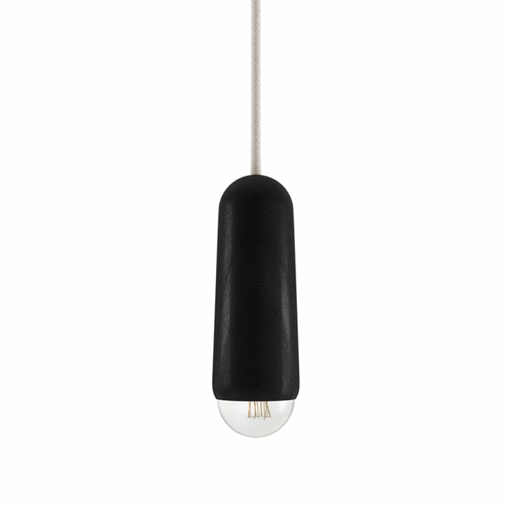 Hartô Luce Pendelleuchte Hängelampe Deckenlampe small long E14 Eiche schwarz