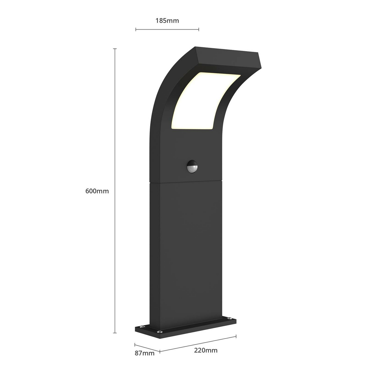 Arcchio Advik Led Wegelampe Wegeleuchte Gartenleuchte Lampe Sensor Grafitgrau B-Ware