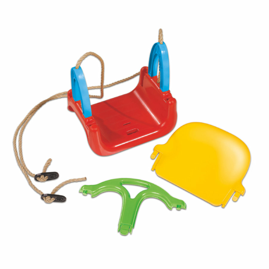 Simba Babyschaukel 3 In 1 Schaukel Kinderschaukel Rückenlehne Kunststoff Bunt B-Ware