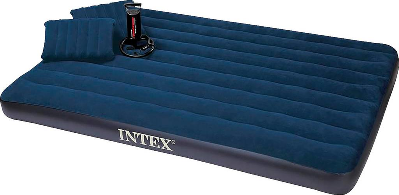 B-Ware Intex Luftbett Dura Beam 152x203x25 Gästebett Aufblasbett Bett Luftmatratze B839