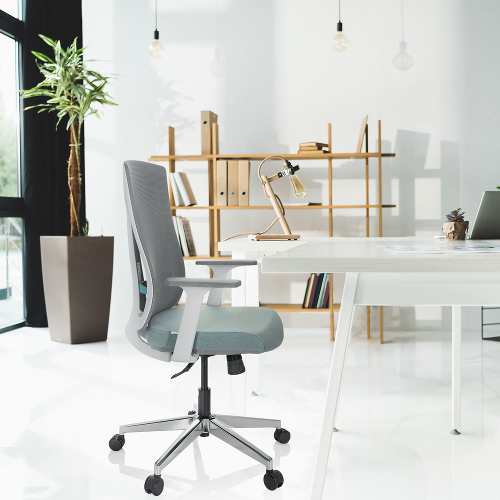 Hjh Office Bürostuhl Drehstuhl Halifax Stoff Netzstoff Mint  B-Ware - 4064323014751