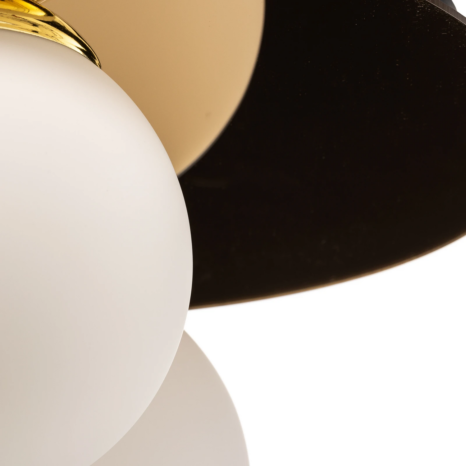 B-Ware Milagro Deckenleuchte Plato Deckenlampe E27 goldfarben Metall Opalglas 3-flammig