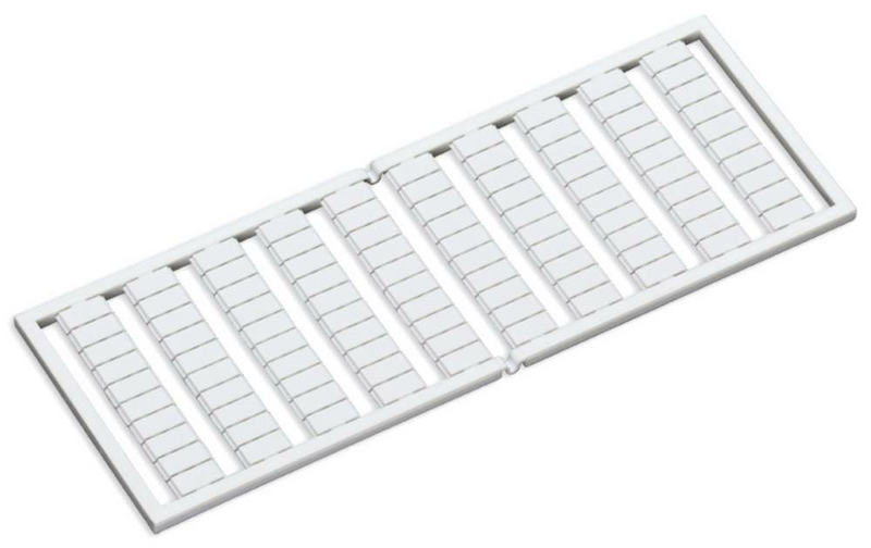 B-Ware Wago Bezeichnungskarten Aufdruck Waagerecht 59 / 60 Klemmenbreite 5 17,5mm 5 Stk