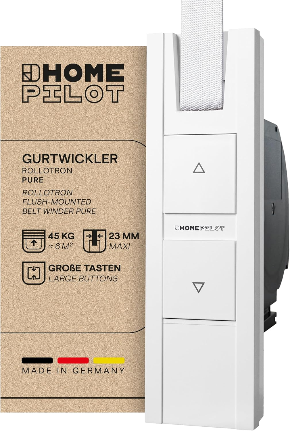 B-Ware Homepilot Gurtwickler Rollo Tron Pure Unterputz Rollläden Fenster Zubehör Wickler