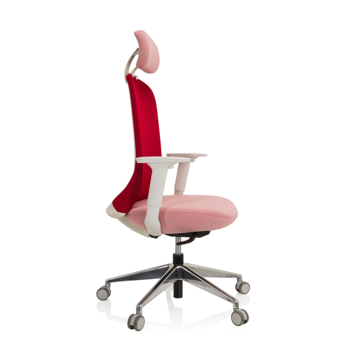 hjh OFFICE Bürostuhl Drehstuhl AVEZA PRO Netzstoff Stoff rosa höhenverstellbar - 4064323017165