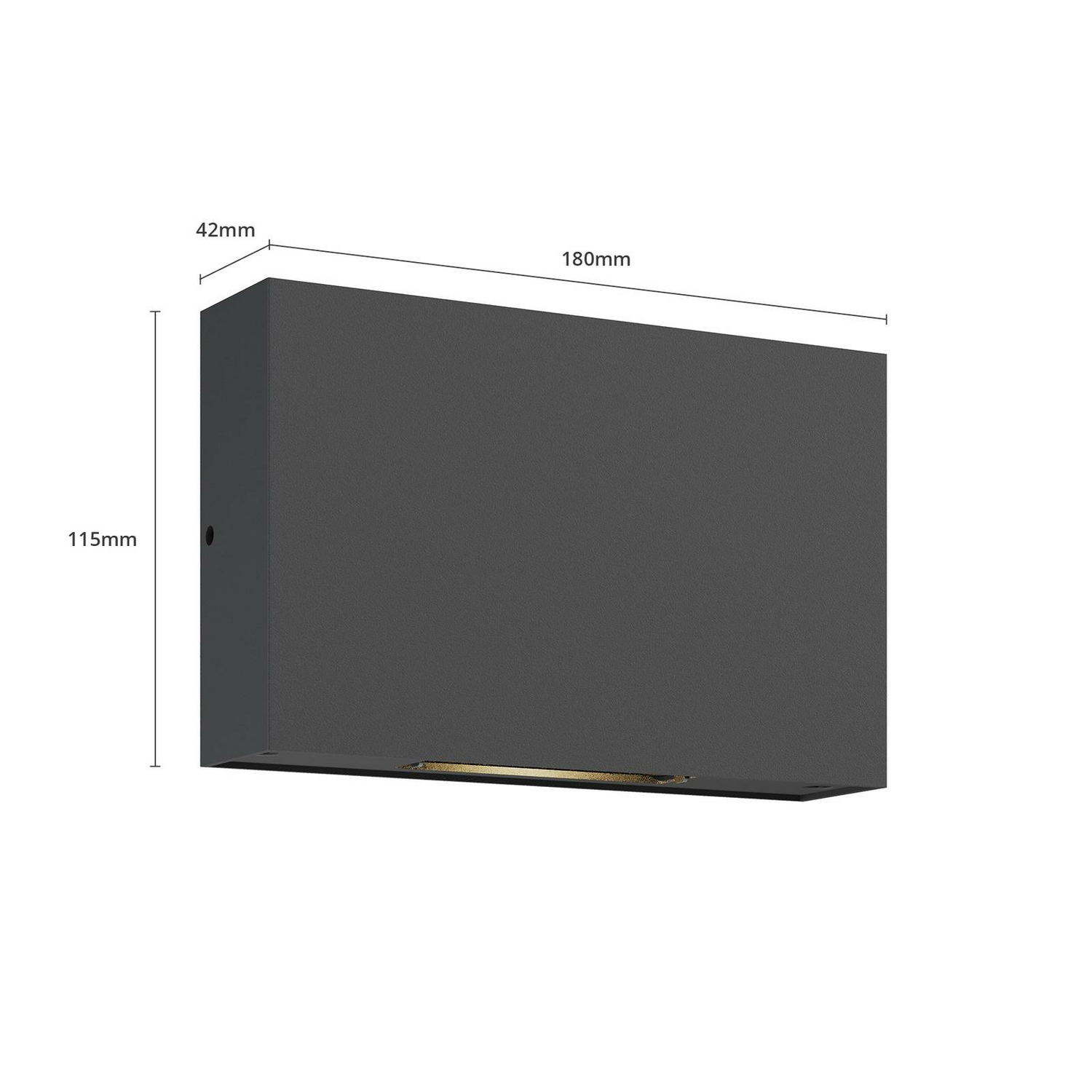 B-Ware Lucande Außenwandleuchte Außenlampe Led Wandlampe Dunkelgrau Isalie Aluminium