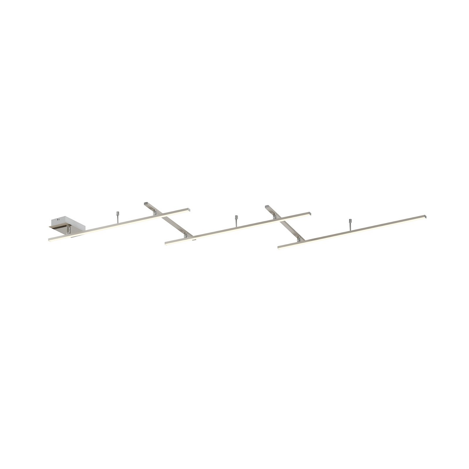 B-Ware Trio Lighting Led Deckenlampe Indira Hängelampe Lampe Leuchte Dimmbar 25 W Nickel