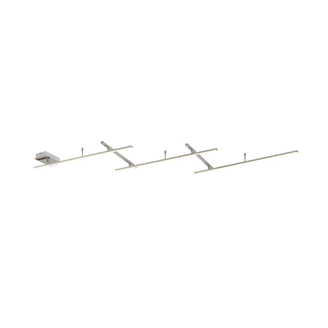 Trio Lighting Led Deckenlampe Indira Hängelampe Lampe Leuchte Dimmbar 25 W Nickel B-Ware