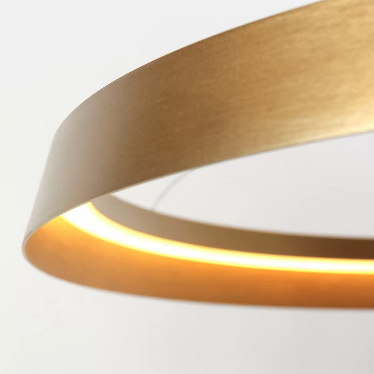 B-Ware Steinhauer Led Hängeleuchte Ringlux 1 Flammig Goldfarben Metall Hängelampe Lampe