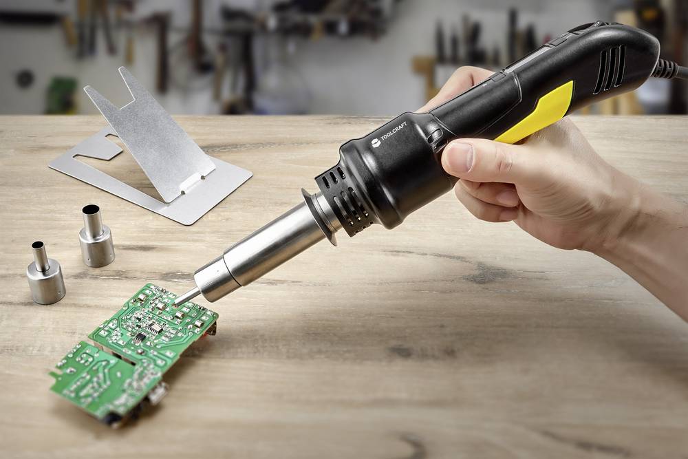 Toolcraft Entlötkolben SMD Heißluftkolben Entlöten Heißluft-Lötpistole 300 W - 4016139154923