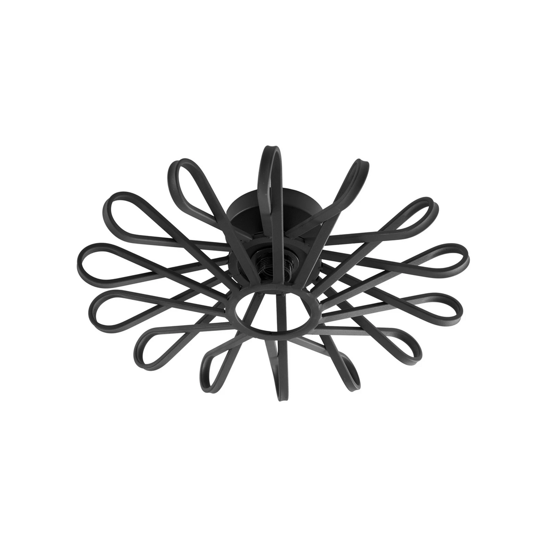 Lindby Deckenleuchte Kaelen Deckenlampe Deckenlicht schwarz Eisen Ø 45 cm E27