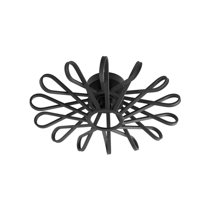 Lindby Deckenleuchte Kaelen Deckenlampe Deckenlicht schwarz Eisen Ø 45 cm E27