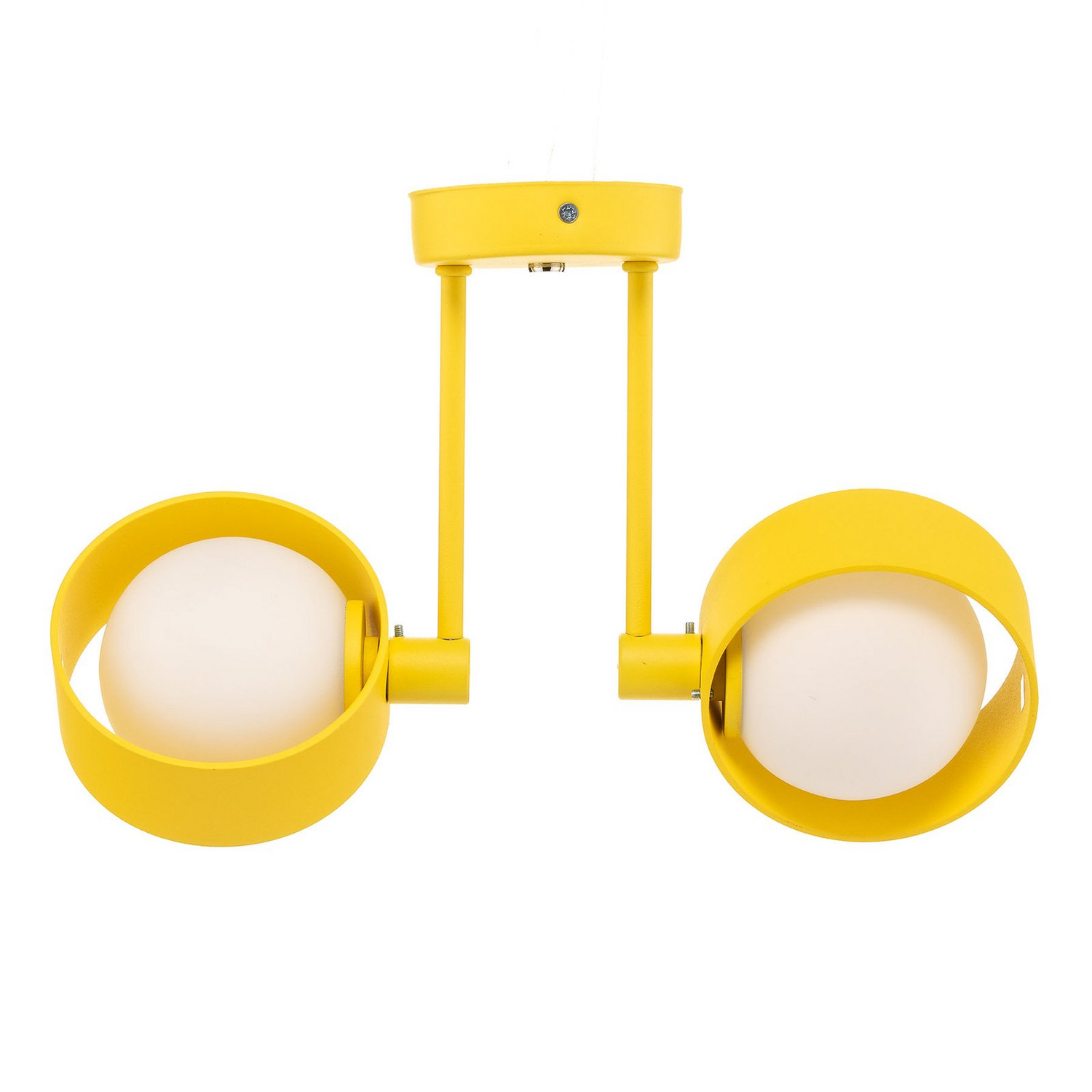 B-Ware Argon Deckenleuchte Mado Deckenlampe Deckenlicht Lampe Stahl Gelb Zweiflammig
