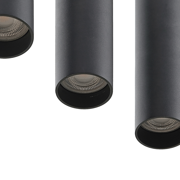Prios Neliyah Hängeleuchte Deckenlampe Pendelleuchte Gu10 Rund Schwarz 4 Flg B-Ware - 4251911711608