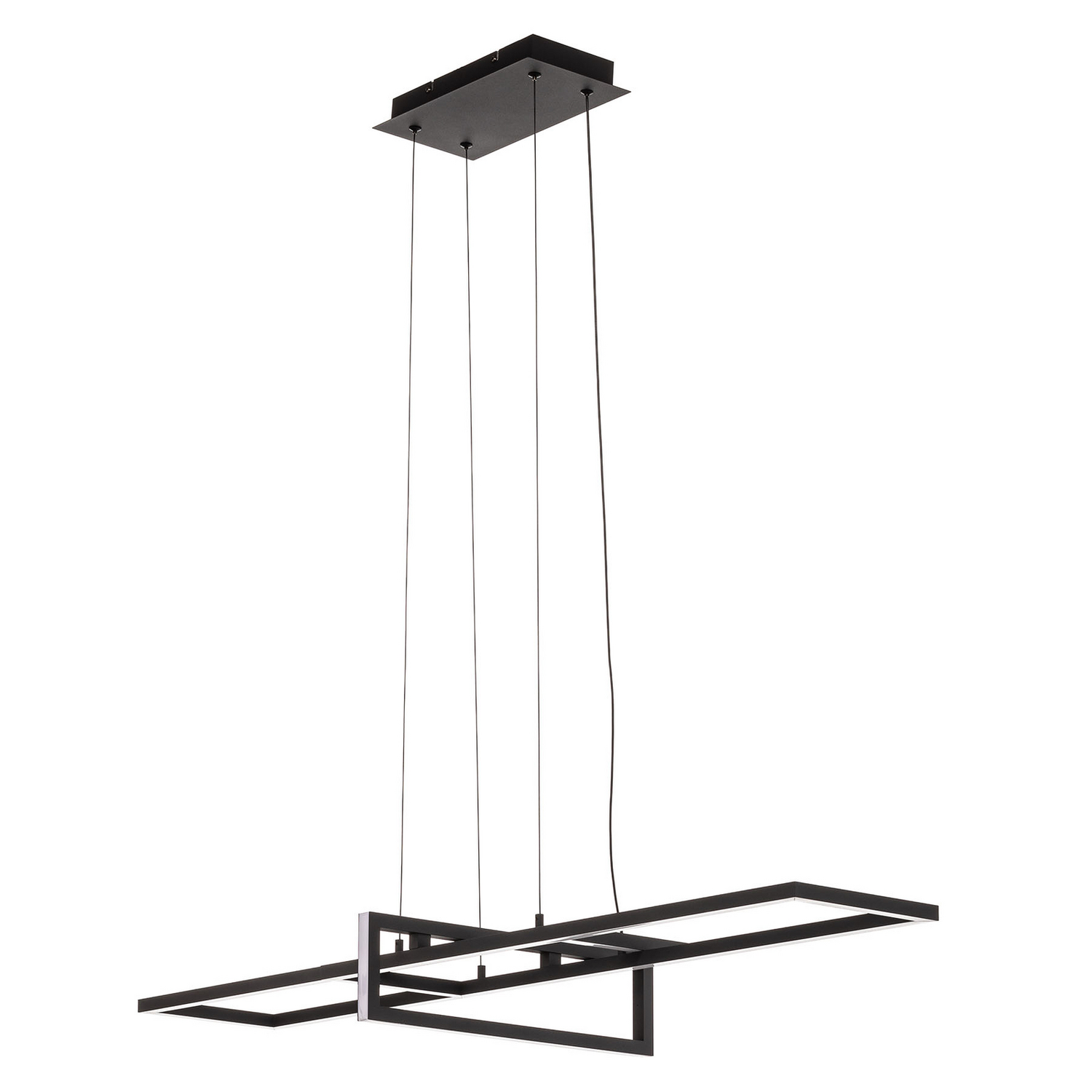 Trio Lighting Led Hängeleuchte Lampe Leuchte 34 W Salinas 3.000 K Schwarz Matt B-Ware - 4017807487923