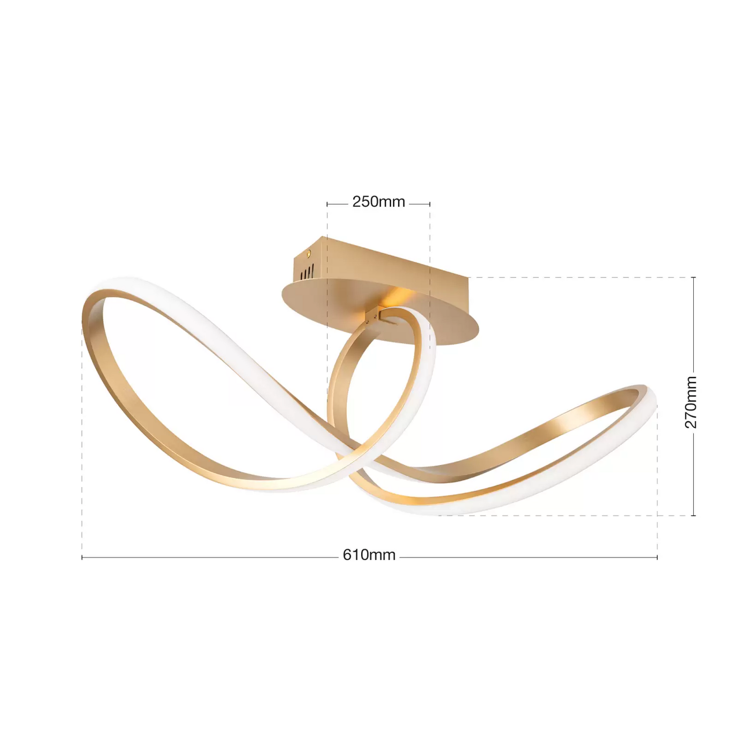 B-Ware Orion Led Deckenleuchte Circus Deckenlampe Deckenlicht Leuchte 3.000 K Messing