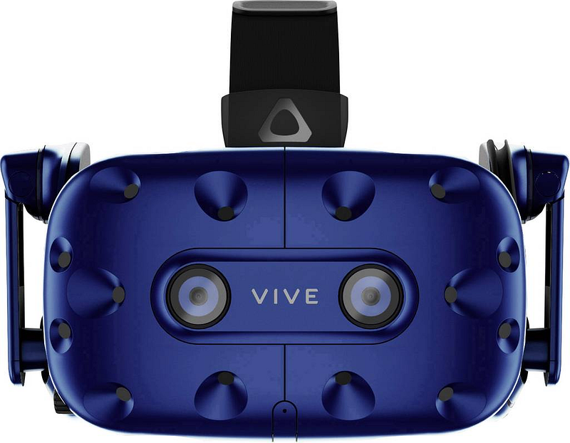 Htc Vive Pro Blau Virtual Reality Brille Inkl. Bewegungssensoren Siehe Text/Foto B-Ware