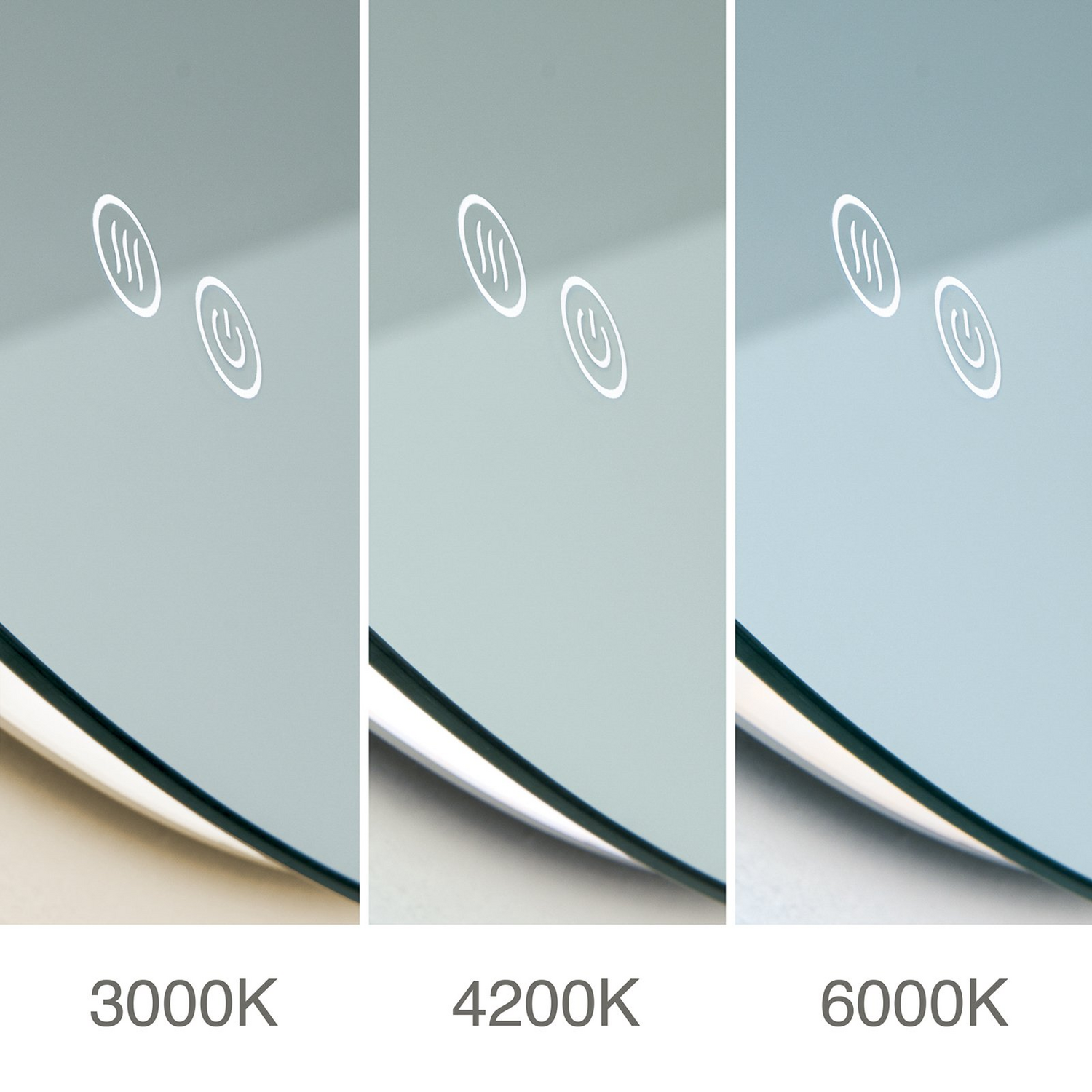 B-Ware Focus Led Spiegel Wandspiegel Hängespiegel Cct Antibeschlag Touchdimmer