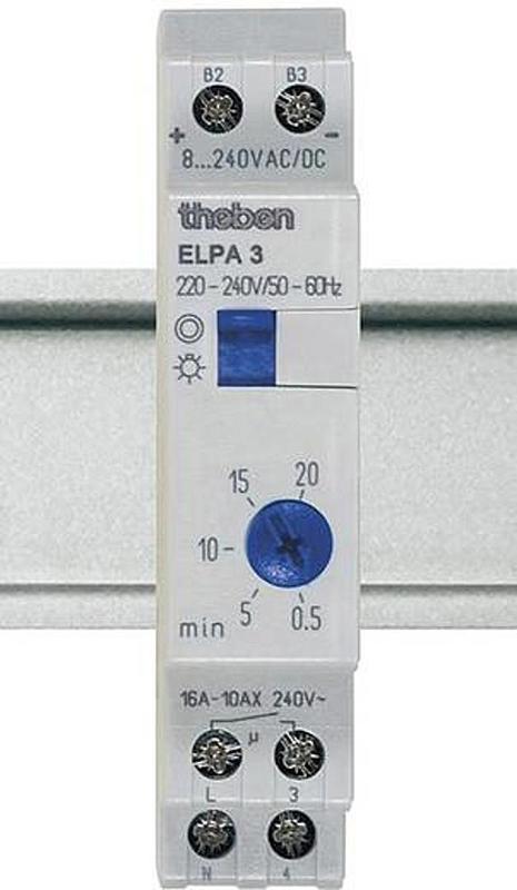 Theben Treppenlichtzeitschalter Hutschienen Treppenlichtschalter Analog Elpa3 B-Ware