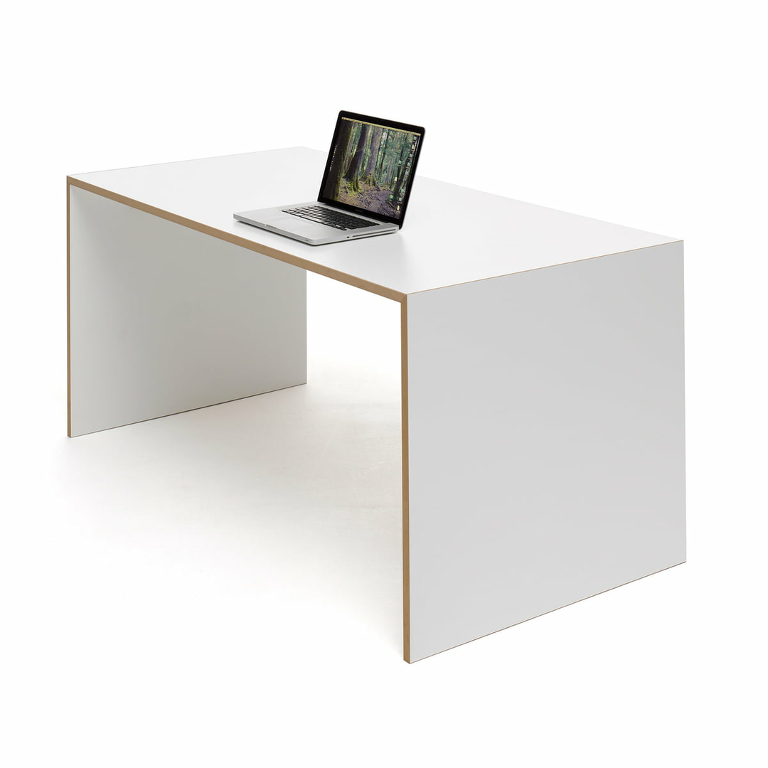 Tojo freistell Tisch Bürotisch Designertisch Schreibtisch 160 x 80 cm weiß
