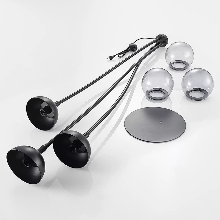 Lucande Dustian Stehleuchte 3-flammig Stehlampe Lampe Leuchte Spot Leselampe