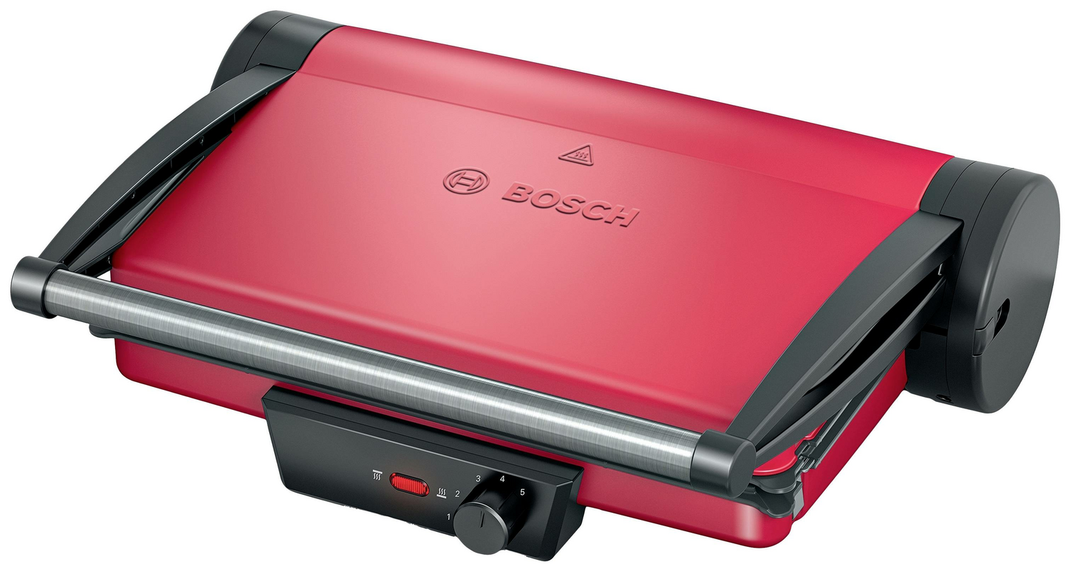 B-Ware Bosch Haushalt Elektro Kontaktgrill Tischgrill Grill Elektrogrill Schwarz Rot