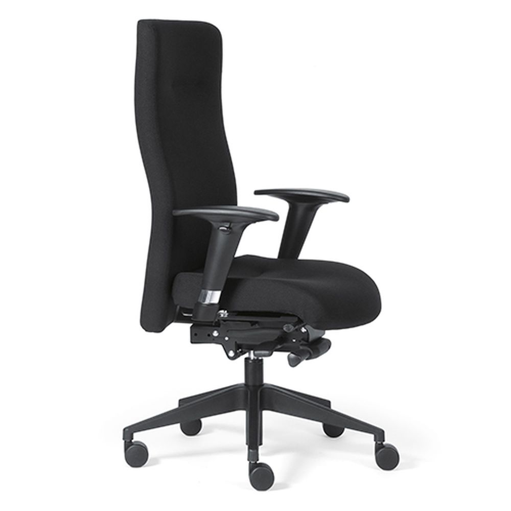 ROVO XP Luxus Chefsessel Schwarz Stoff hoch Chair Bürostuhl Drehstuhl Stuhl - 4260182535479