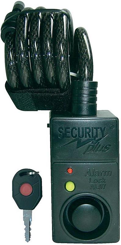 Antivol de vélo à câble Security Plus AL07 avec alarme et détecteur de mouvement (9 pièces d'occasion)