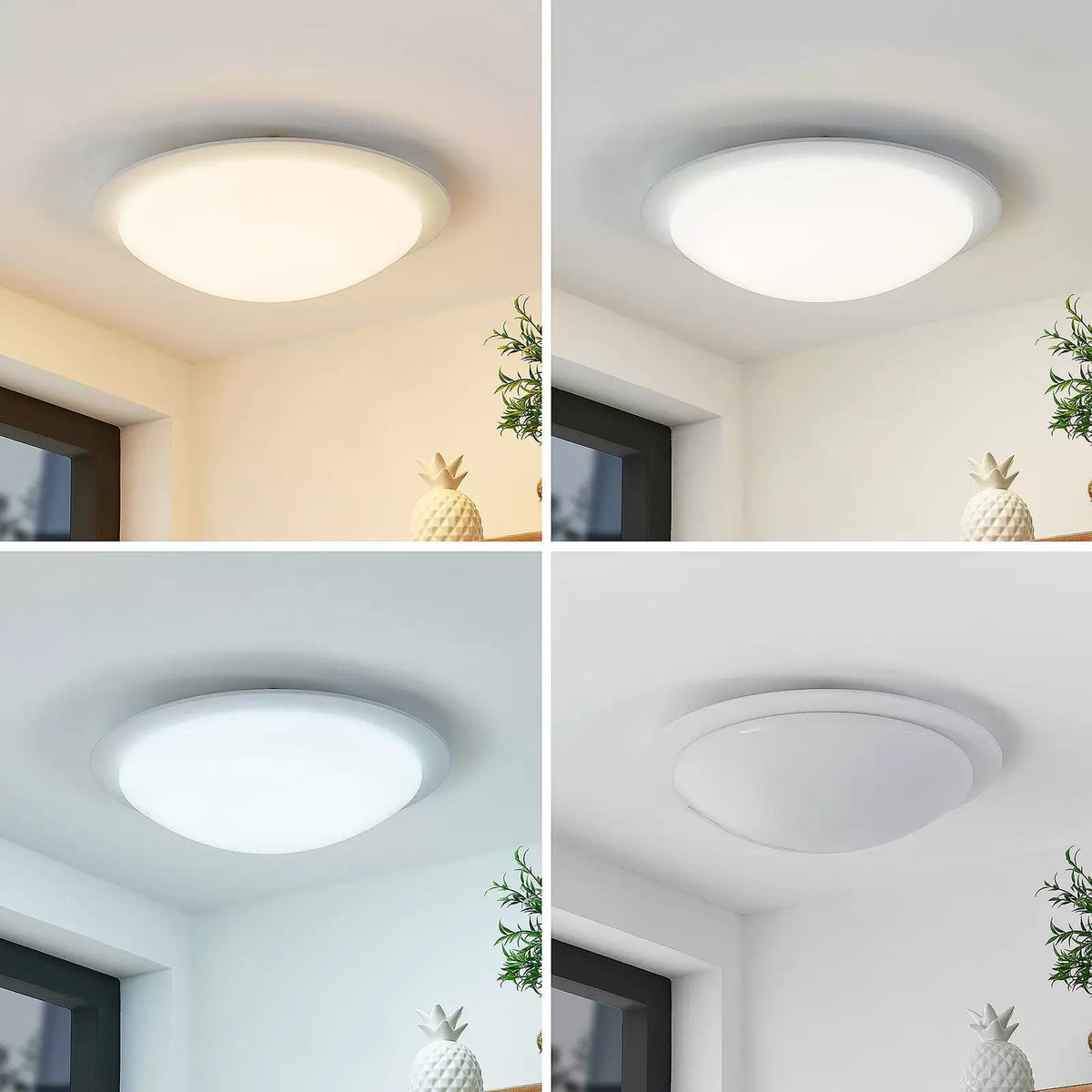 Lindby Deckenleuchte Lampe LED dimmbar Fernbedienung weiß Aurela Eisen PMMA - 4251911711417