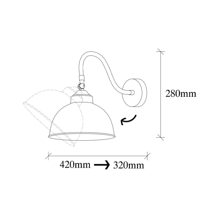 Wandleuchte Saglam 3742 justierbar schwarz Wandlampe Lampe Leuchte Spot Licht